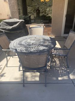 Outdoor Table & Chairs - Heavy Metal