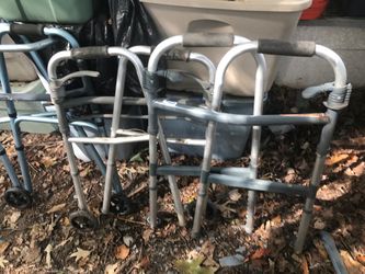 Nice. Walkers on wheels adjustable only $25 each
