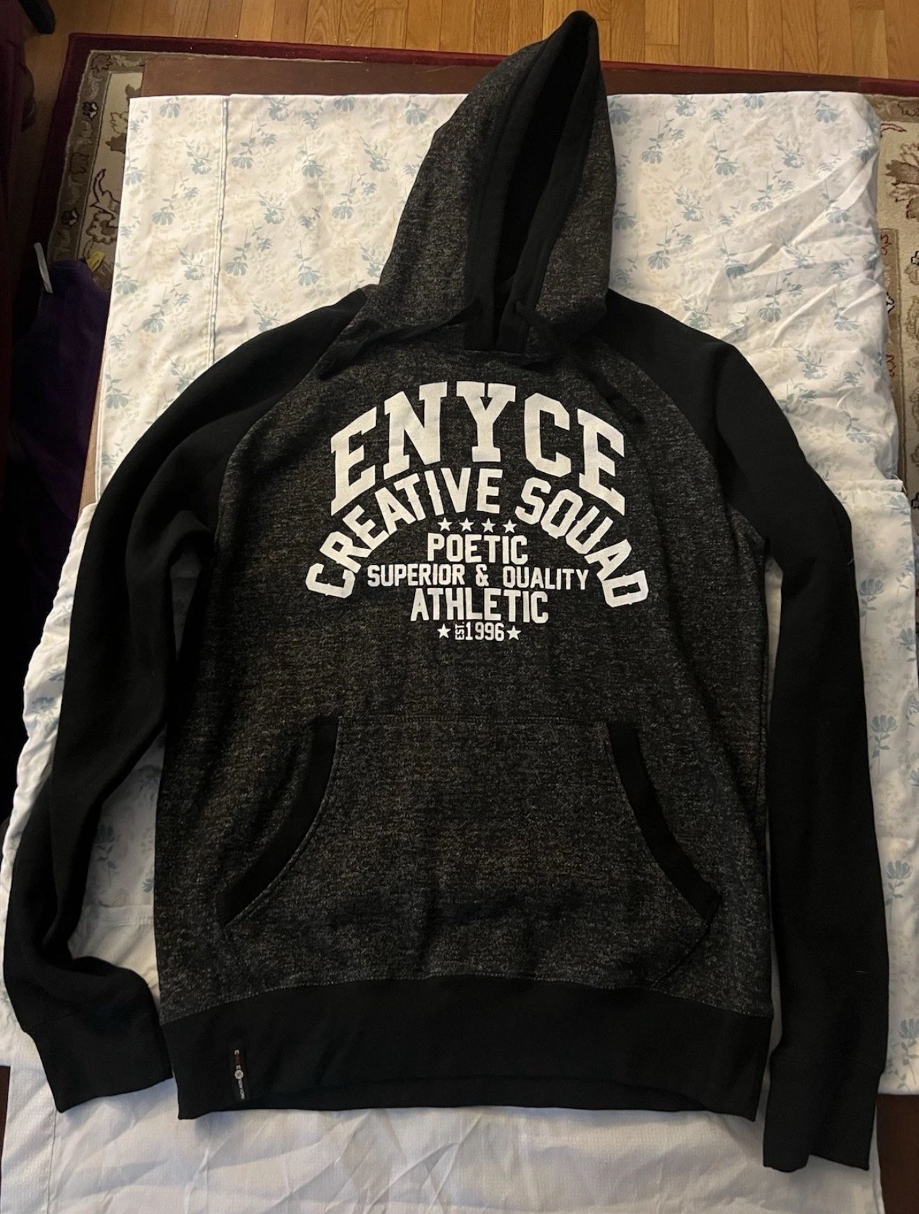 Men Clothing VINTAGE ENYCE Fashion Y2k Hoodie Sweatshirt