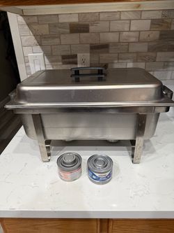 Stainless Steel Chafing Dish with 2 Fuel Cans