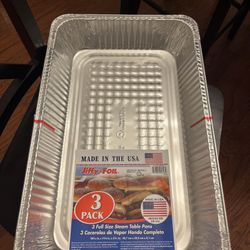 3set Foil Pans 