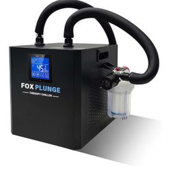 FOXPLUNGE Cold Plunge Chiller 1/2HP - 132 Gallons Water Chiller for Ice Bath Tubs with 2 Water Pumps, Filter & Hose, Remote Control, Quiet Cooling Sys