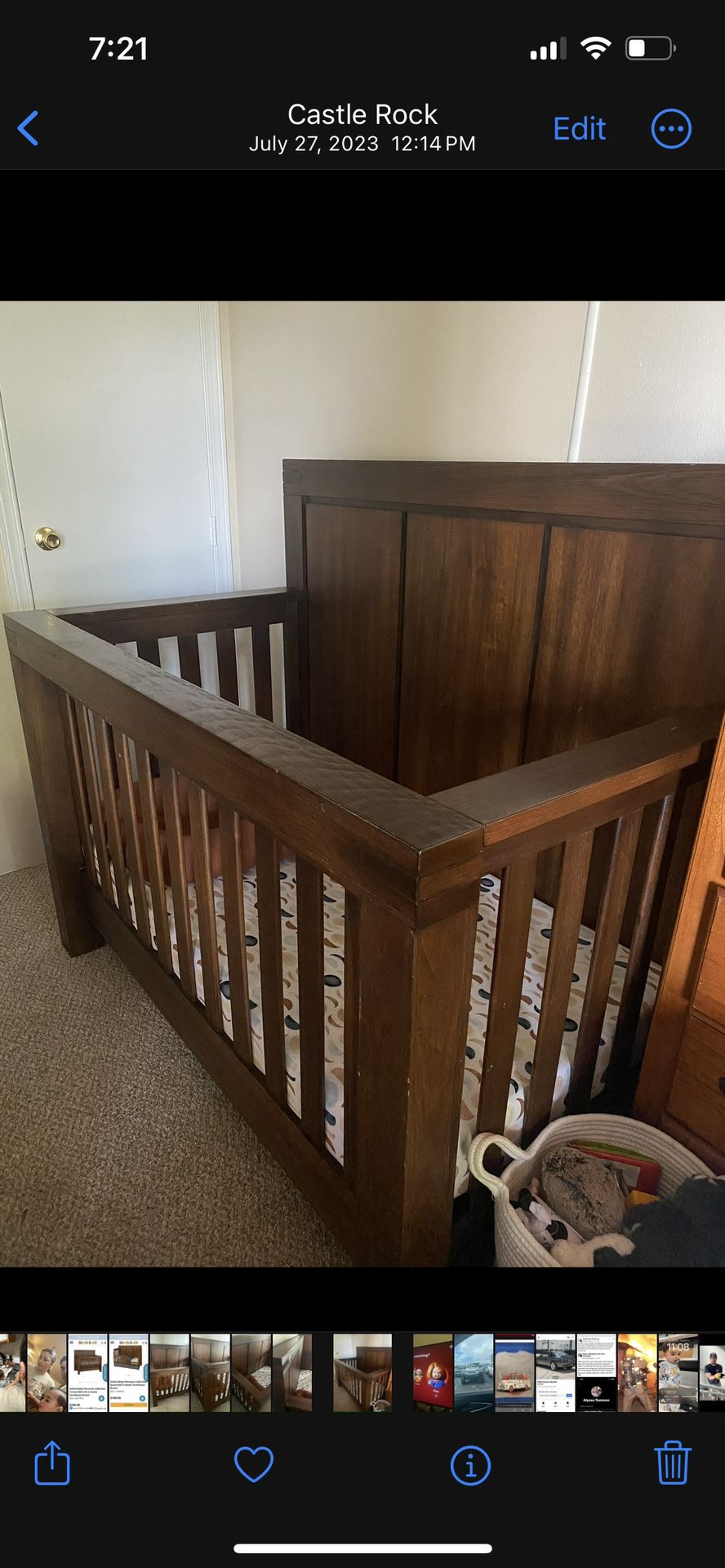 Solid Baby Crib