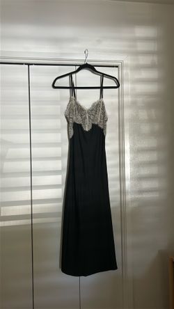 Women's Black Satin Dress