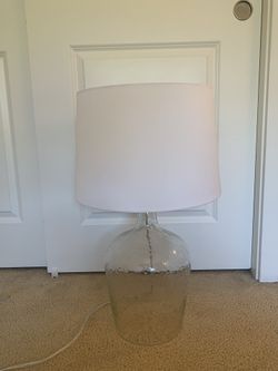 Glass Lamp And Shape And Light Bulb 