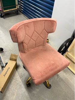 Pink office chair