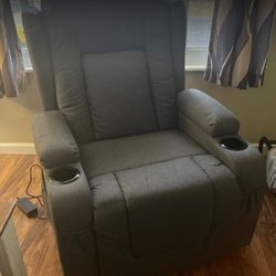 Recliner Chair  - Electric Blue 