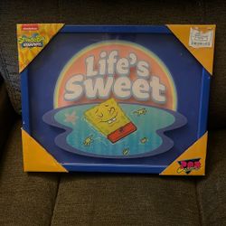 SpongeBob SquarePants Cute “life’s Sweet” Picture Frame New 