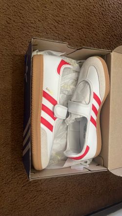 Adidas Samba Woman Sneakers White Red (Size 6.5 in both women and youth)