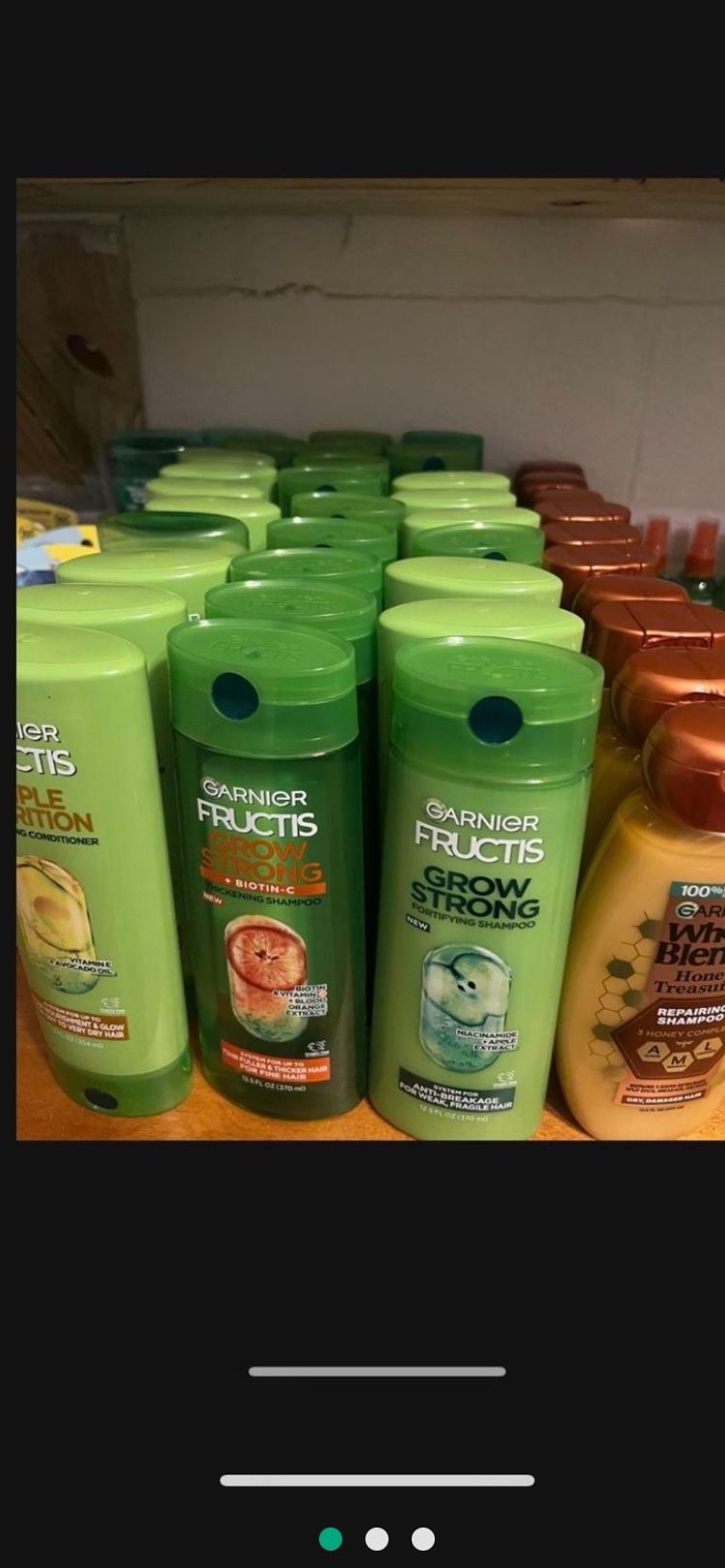 Garnier Frucctis Shampoo And Conditioner $2 Each