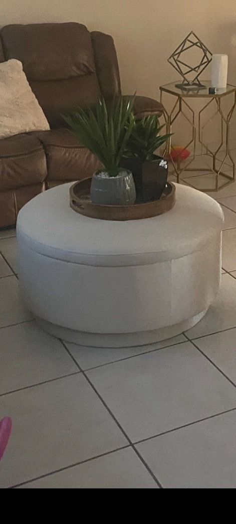 White coffee table