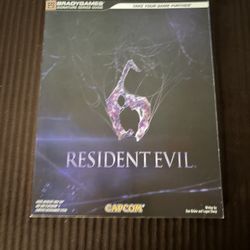 guide book for the video game Resident Evil 6. 