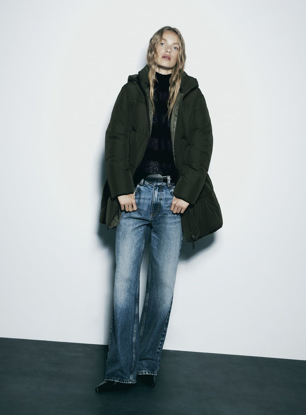 Anorak Wind Protection Zara Zara NWT Khaki Water Wind Protection