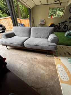 Mid century Grey Couch