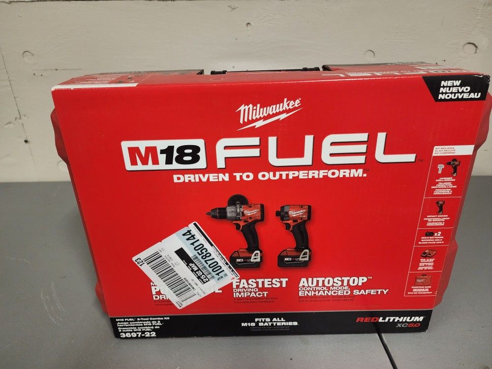 M18 Fuel Milwaukee Drill/ Impact Combo Kit