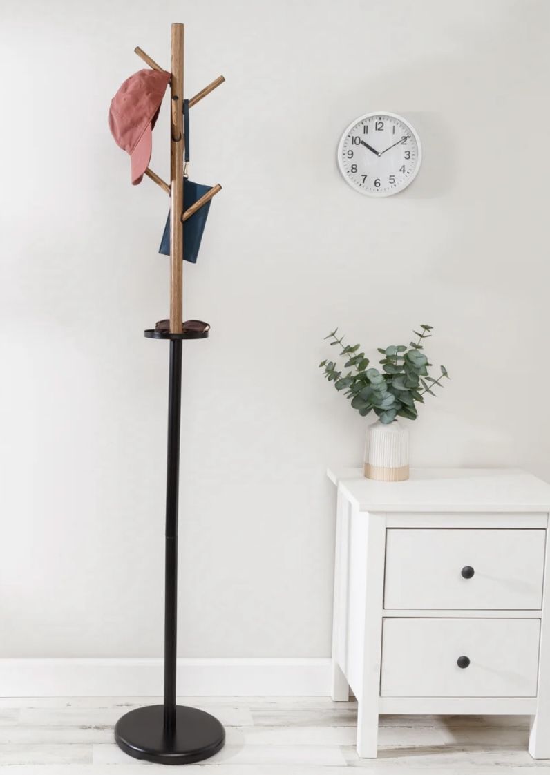 Coat Rack with Tray