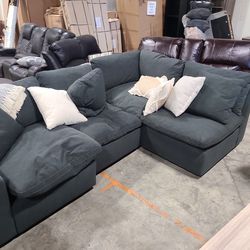 4pc Modular Down Filled Sectional 