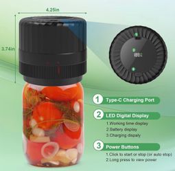 Mason jar vacuum sealer