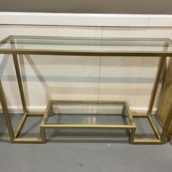 Glass top table
