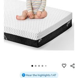 Crib Baby Toddler Mattress, 52 x 27, Dual-Sided Memory Foam, Triple Layer
