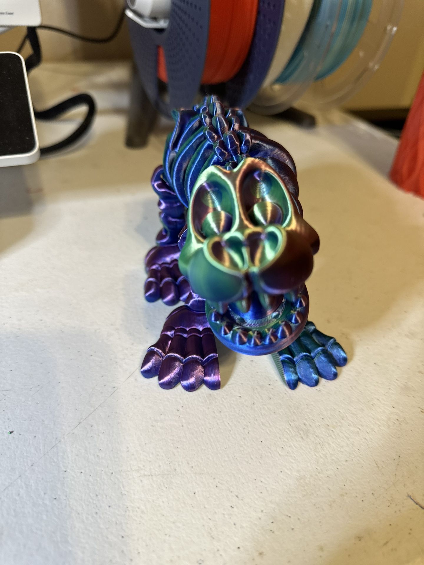 3D Printed Articulated Skeleton Dog Fidget Toy
