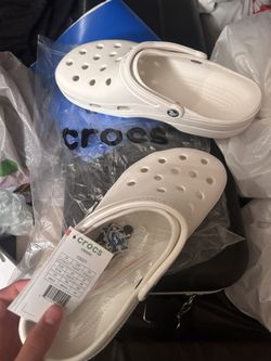 White Crocs Size 10 Men