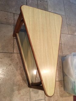 Vintage mcm rattan table