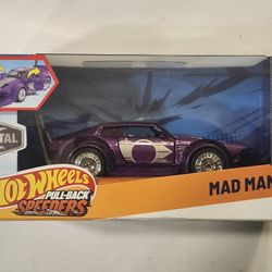 HOT WHEELS PULL BACK SPEEDERS.  1:43 SCALE METAL DIECAST.  MODIFIED.  MAD MANGA. 1973 NISSAN SKYLINE 2000GT-R.  JAPANESE BOSOZOKU/KAIDO RACER. 