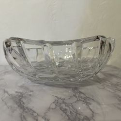 Waterford Crystal Palm Triple  Palm Leaf Bowl