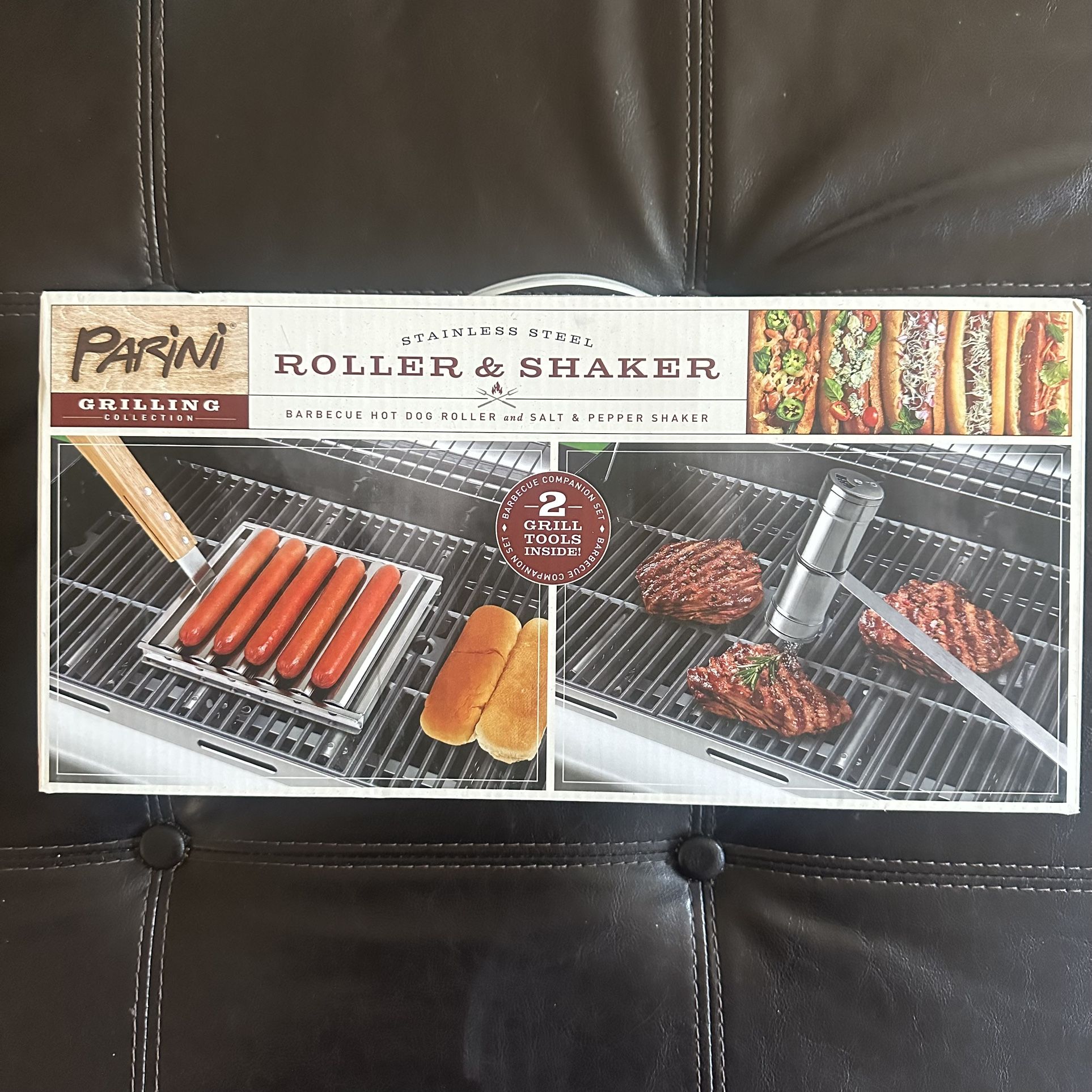 Hot Dog Roller & Salt/ Pepper Shaker 