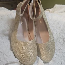 Girl Gold Dress Shoes