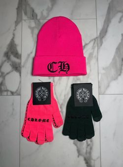 Chrome Hearts Work Gloves Pink & Green