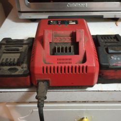 SnapOn Batteries and Charger 