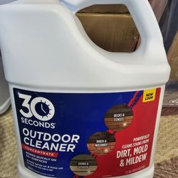 Brand new 30 Seconds 2..5 Gal. Outdoor Cleaner Concentrate