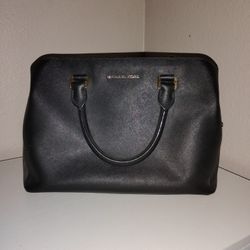 Michael Kors Black Leather Crossbody Purse