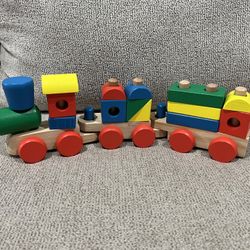 Melissa and dDoug stacking train block toy