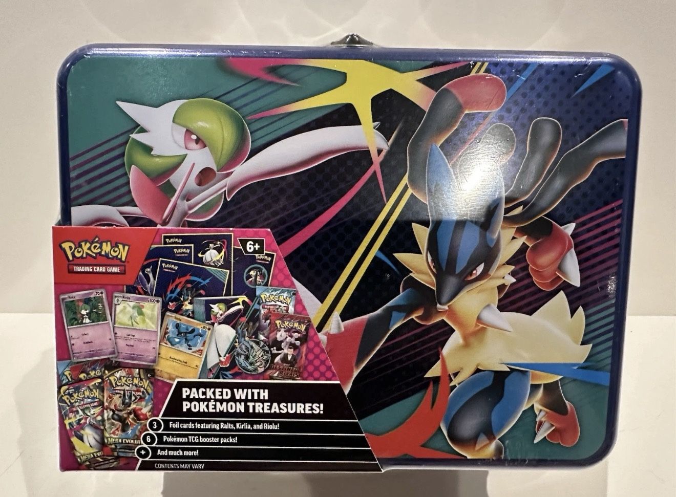 2025 POKEMON TCG COLLECTOR TREASURE CHEST LUNCH BOX TIN NEW/SEALED
