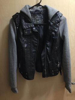 Women’s Faux Leather/Sweater Jacket