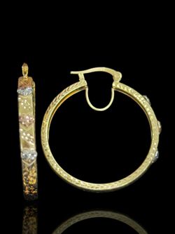 ARRACADAS TRES OROS 14K