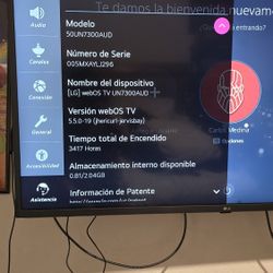 LG TV 50" 4K Smart Tv