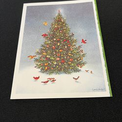 Nine Unused Vintage American Artists Group Christmas Cards No Envelopes 