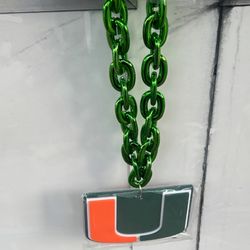 Miami Hurricanes Fan chains (2 colors)