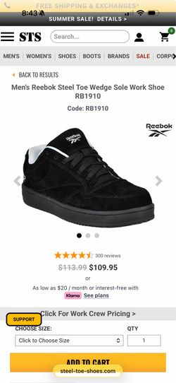 Steel toes Reebok