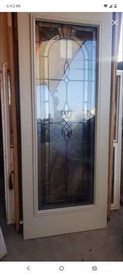 32x79 exterior door steel no frame, slab only,