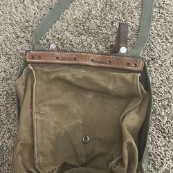 Vintage Swiss Military Bread Bag. Entregó Afuera McDonalds Edgmere Y Zaragoza 