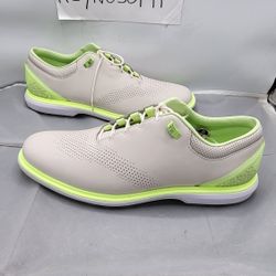 Jordan ADG 4 Golf Shoes Mens 12 White Volt Leather DM0103-003 NEW $195
