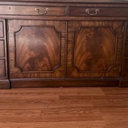 Solid Mahogany Credenza 