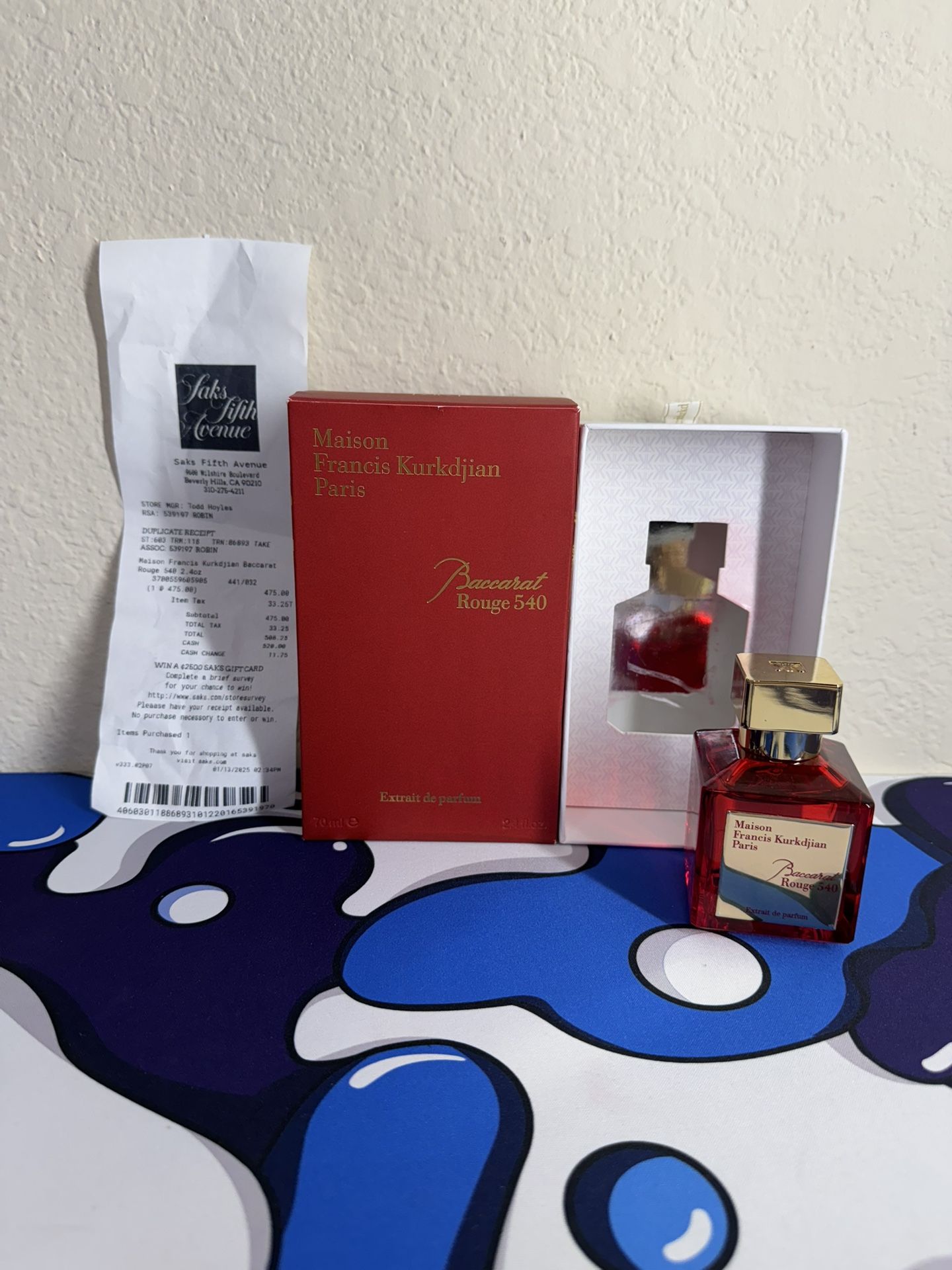 Baccarat Rouge 540 97% Full 3.4oz/100ml