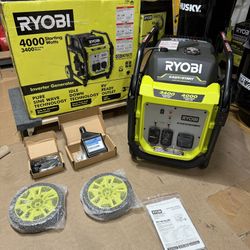 RYOBI 4000-Watt Recoil Start Gasoline Powered Digital Inverter Generator with CO Detect Shutdown Sensor 