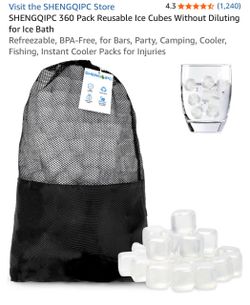 SHENGQIPC 360 Pack Reusable Ice Cubes